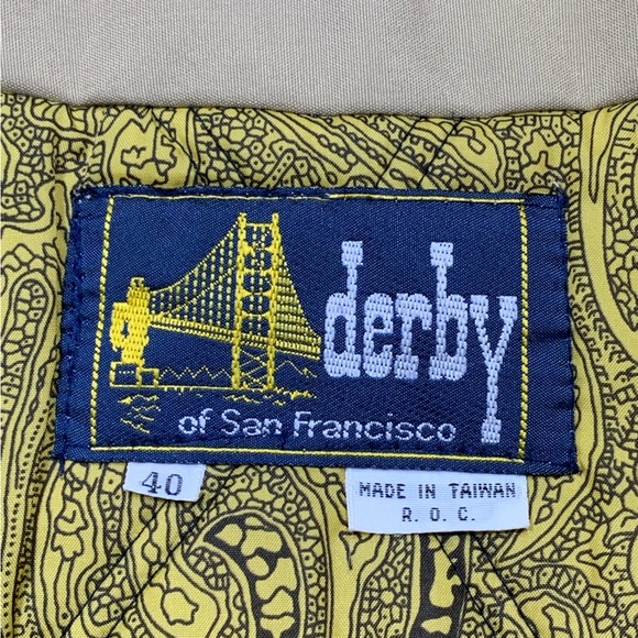 Vintage Derby of San Francisco Khaki Jacket - Picture 3 of 8